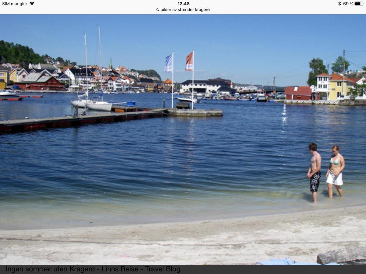 Kragero Hytte Havsutsikt Exterior photo
